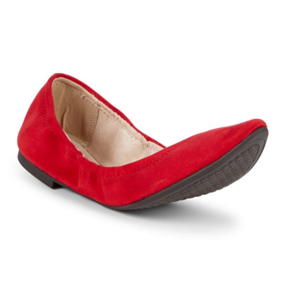 BCBGeneration Red Madeline Pointy Toe Flats-6 - Picture 1 of 3